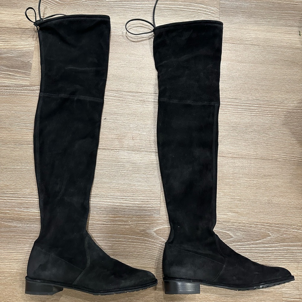 Stuart Weitzman Lowland Suede Over-The-Knee Boots - image 5
